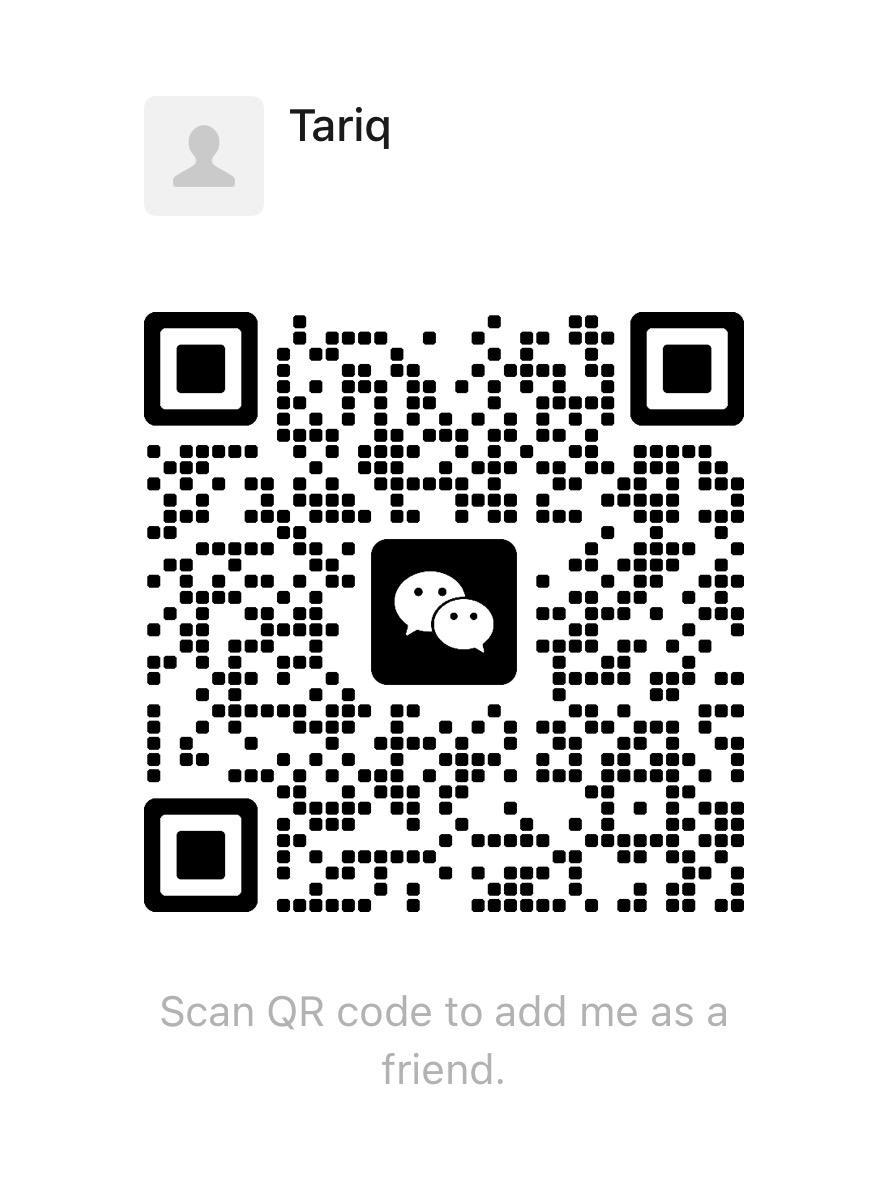 WeChat QR code for the YIWU TARIQ China business contact